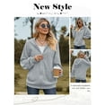 thumbnail image 7 of NFTOEIULA Women Full Zip Long Sleeve Drawstring Hoodies With Pockets, 7 of 7