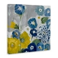 thumbnail image 2 of Stupell Industries Blue & Yellow Abstract Poppies Botanical & Floral Painting Gallery Wrapped Canvas Print Wall Art, 2 of 5