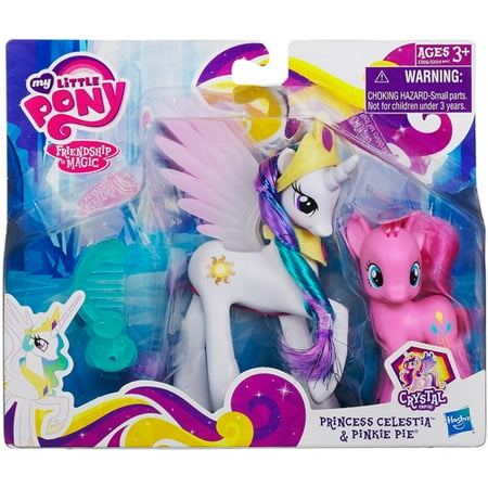 My Little Pony Crystal Empire Princess Celestia & Pinkie Pie Figure 2-Pack - Walmart.com