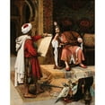 thumbnail image 2 of Clément Pujol de Guastavino 12x14 Gold Ornate Wood Frame and Double Matted Museum Art Print Titled - The Sultan and the Messenger, 2 of 4