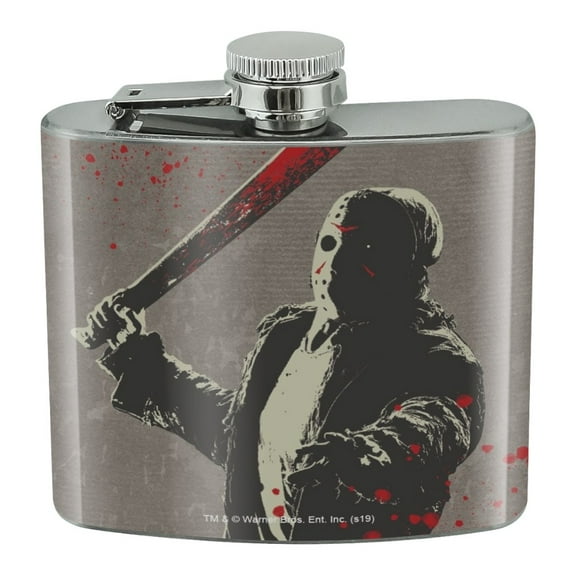 Friday the 13th Jason Character Stainless Steel 5oz Hip Drink Kidney Flask