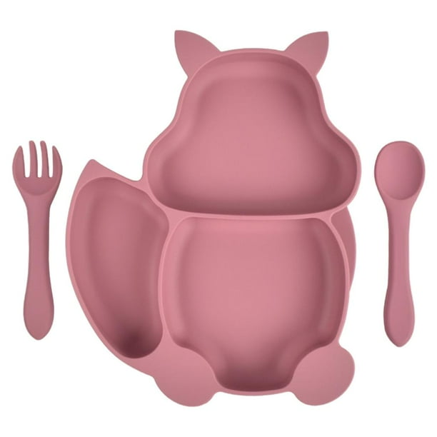 licencia de succión para niños , sin BPA, silicona de grado alimenticio, microondas, apta para lavavajillas | Divide Baby Feeding B rojo