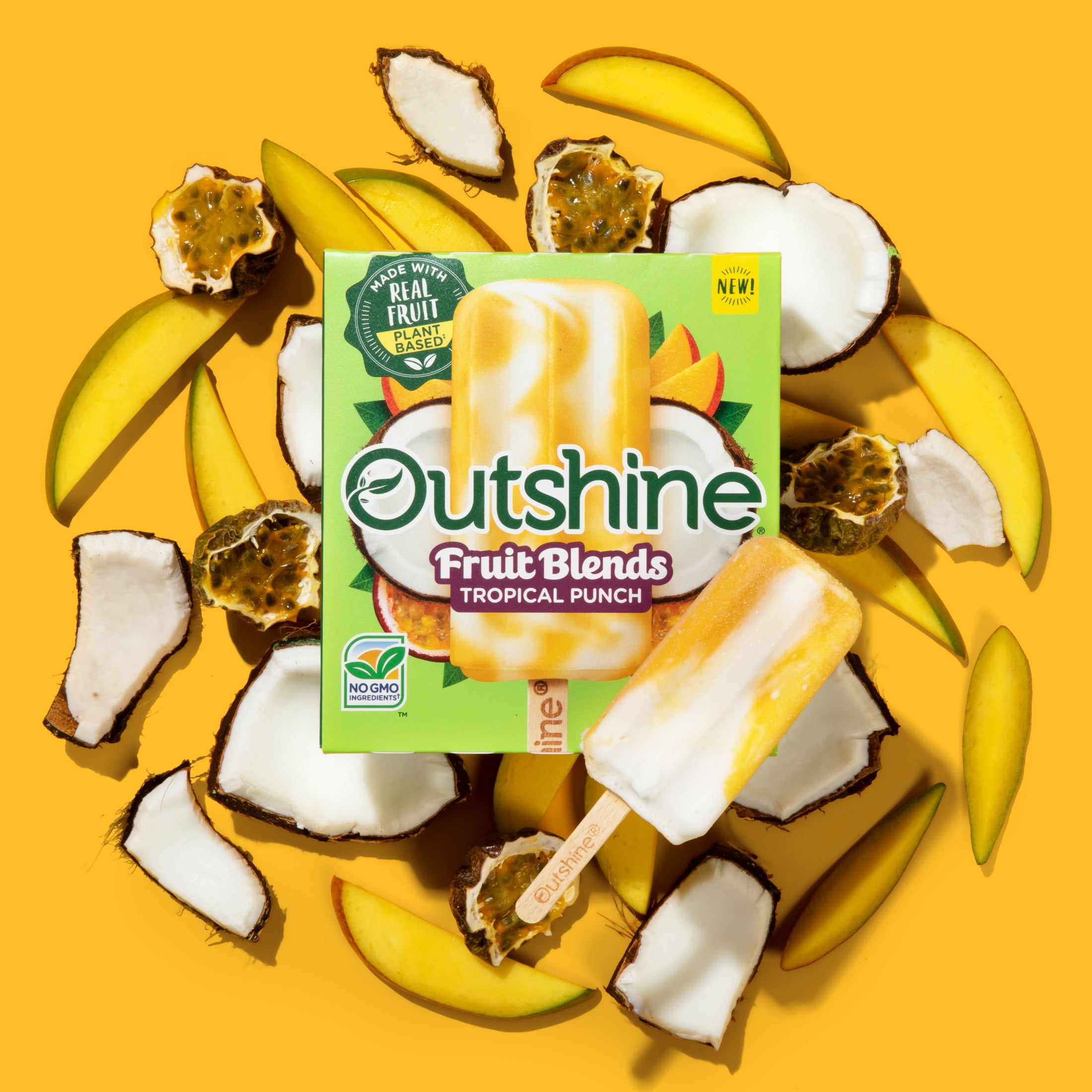 Outshine Tropical Breeze Fruit Blends Frozen Fruit Bars, 6 Count