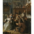thumbnail image 2 of Cornelis de Man 15x17 Gold Ornate Wood Frame and Double Matted Museum Art Print Titled - The Curiosity Seller, 2 of 4