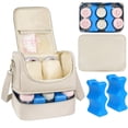thumbnail image 1 of Bolsa para extractor de leche Jaffzora con enfriador y paquete de hielo impermeable, 1 of 7