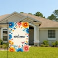 thumbnail image 2 of AMHNF Linen Garden Flag for Spring Summer Home Outdoor Garden Yard Door Decor 12x18 inch, 2 of 5