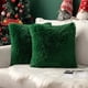 thumbnail image 1 of MIULEE Paquete de 2 Fundas de Almohada de Lujo de Piel sintética Fundas de Almohada de Felpa Decorativas de Invierno de Lujo Fundas de cojín para sofá de Navidad Dormitorio Coche 18x18 Pulgadas Verde, 1 of 4