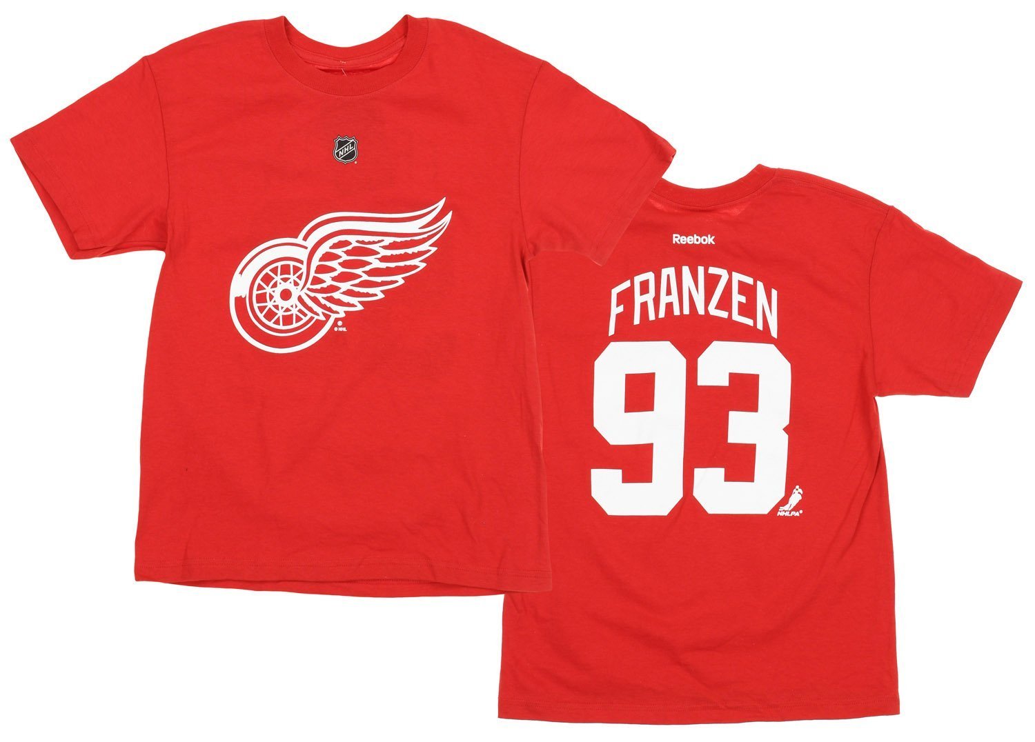 boys red wings jersey