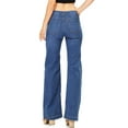 thumbnail image 2 of Wax Jeans Women's Juniors Mid Waist Flare Boot Cut Jeans (13, Medium), 2 of 3