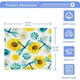 thumbnail image 5 of Sunflower Dragonfly Wash Cloth Set of 6, 12 x 12 Inch Cotton Baby Washcloths Highly Absorbent and Soft Feel Fingertip Towels Face Towels for Bathroom, Gym, Spa Washcloth Gift, 5 of 7