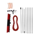 thumbnail image 1 of Water Fed Pole Kit Water Fed Brush Heavy Duty Large Size Portable Water Washing Extendable Cleaner Solar Panel Cleaning System 8m Pole Plus 50cm Water Brush, 1 of 12