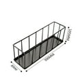 thumbnail image 2 of Comedero rectangular hueco para tortugas, camaleones y reptiles. Accesorio dispensador de alimento. Negro, 2 of 7