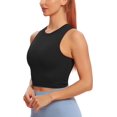 thumbnail image 3 of Sujetadores deportivos para mujer, camisetas sin mangas acolchadas extraíbles para Yoga, camisetas sin mangas para entrenamiento físico, camisetas cortas para correr Kuyhfg Bienvenido a Kuyhfg, 3 of 5