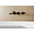 thumbnail image 4 of Kingston Brass KS5020KL Hallerbos Two-Handle Wall Mount Roman Tub Faucet, Matte Black, 4 of 7