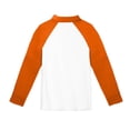 thumbnail image 5 of CCRFTGI Polo Shirts for Kids Girls Size 8 Uniform raglan Color block Shirt Athletic Tennis Pique Collared Polo Casual Quick Dry Summer Tops Saffron 7-8 Years, 5 of 5