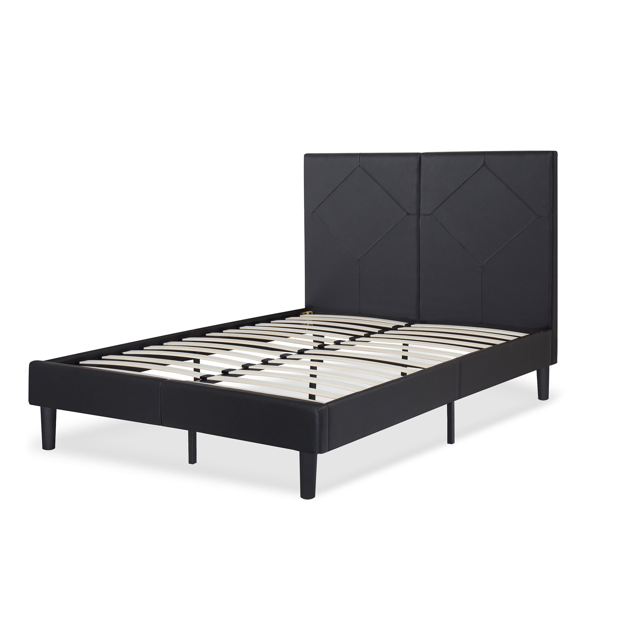 Granrest 14 Dura Metal Faux Leather Platform Bed Frame Full Granrest 14 Dura Metal Faux Leather Platform Bed Frame Full Com