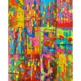 thumbnail image 2 of Green, Howie 26x32 Black Ornate Wood Framed with Double Matting Museum Art Print Titled - Abstracts-1, 2 of 4
