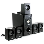 beFree Sound 5.1 Channel Surround Sound Bluetooth Speaker System in Black - Reconditioned
