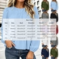 thumbnail image 3 of Hurxie Womens Puff Long Sleeve Babydoll Tops Summer Peplum Pleated T Shirts Casual Loose Fit Flowy Blouses Black,M, 3 of 8