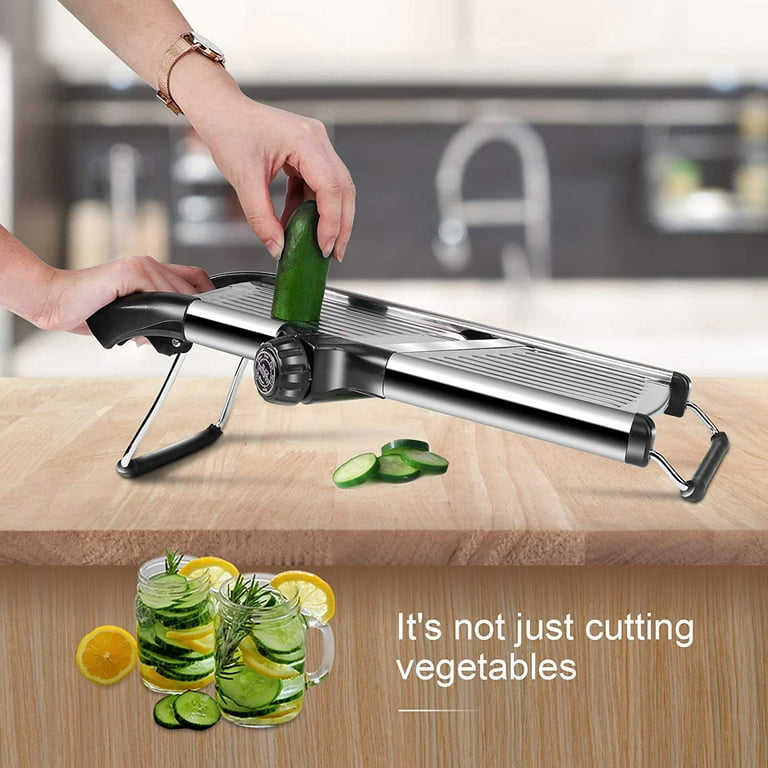 Safe Slice Mandoline Slicer Dicer For Vegetables Thickness Adjustable  Vegetable Chopper - Buy Safe Slice Mandoline Slicer Dicer For Vegetables  Thickness Adjustable Vegetable Chopper Product on