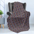 thumbnail image 4 of Autumn Soft Flannel Fleece Throw Blanket, Nursery Theme Doodle Animals Heart Shapes and Vegetation of Forest Habitat, Cozy Plush for Indoor and Outdoor Use, 70" x 90", Multicolor, by Ambesonne, 4 of 5