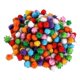 thumbnail image 3 of 240 piezas de pompones, pompones multicolor suaves para manualidades y manualidades, material para manualidades de bricolaje para suministros de Estilo B, 3 of 8