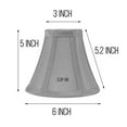 thumbnail image 5 of Mestar Decor 8-pack Mini Bell Candelabra Lamp Shade Lampshade 5"H Clip On Style(8pcs) for Chandeliers Red Color, 5 of 5