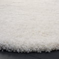 thumbnail image 3 of SAFAVIEH California Plush Solid Shag Area Rug, White, 11' x 11' Round - Large - Modern Design, White, Non-Shedding & Easy Cleaning, Ultra Plush Thick Pile, Ideal for Living Room, Bedroom, 3 of 14