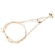 thumbnail image 3 of Collar colgante ANGGREK de corazón Dorado, 3 of 8