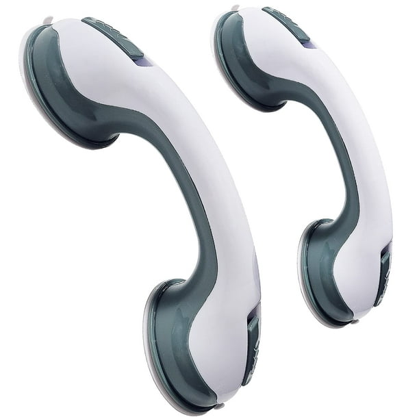 2 Pack Suction Shower Grab Bar, Bathtub Handle Balance Bar, Dual