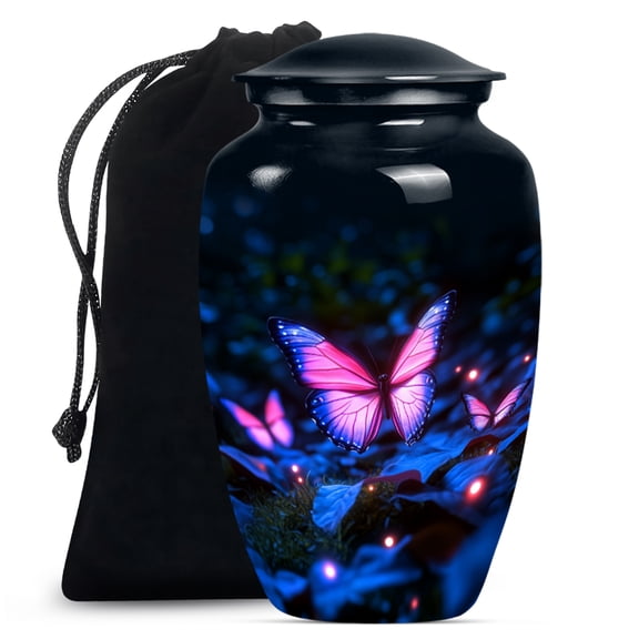 Butterfly Urns for Human Ashes Adult Female, Burial Urns for Human Ashes, Large Funeral Urn for Ashes Adult Male, Cremation Urn for Women Ashes(Size - 10inch)