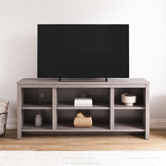 (Open Box) Mainstays Parsons TV Stand for TVs up to 50", Gray