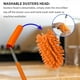 thumbnail image 5 of Plumero de microfibra, hasta 30 pulgadas, mini plumeros lavables extensibles y flexibles para limpiar ventilador de techo, techo alto, 5 of 5