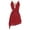 Burgundy, variant on Women Figure Skating Dress Rhinestone Lyrical Dance Flowy Tulle Skirt Leotard Ballet Dancewear White XXL