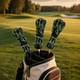 thumbnail image 3 of Yuyamidu Green Deer Golf Club Head Covers American Flag Golf Headcovers for Driver Fairway Woods Hybrids, Waterproof PU Leather Golf Club Cover Accessory, 3 of 8