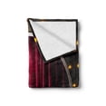 thumbnail image 2 of Theatre Soft Flannel Fleece Throw Blanket, Stage Arts Drapes Curtains Illustration Music Play Acting Print Print, Cozy Plush for Indoor and Outdoor Use, 70" x 90", Burgundy and Yellow, by Ambesonne, 2 of 6