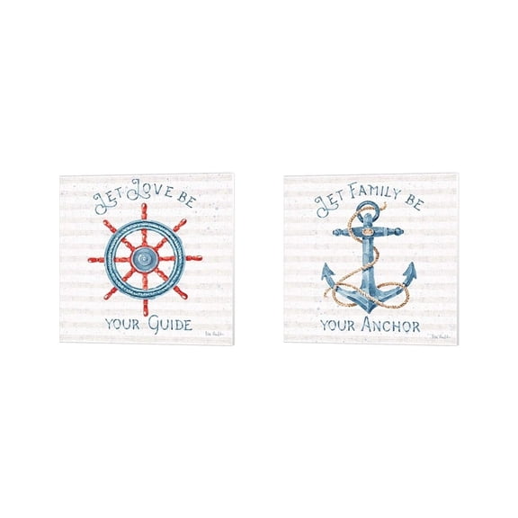Metaverse Lisa Audit 'Nautical Life' Canvas Art (Set of 2)