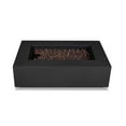 thumbnail image 3 of Real Flame Aegean 50" Rectangle Steel Propane or Natural Gas Fire Pit Table in Black, 3 of 8