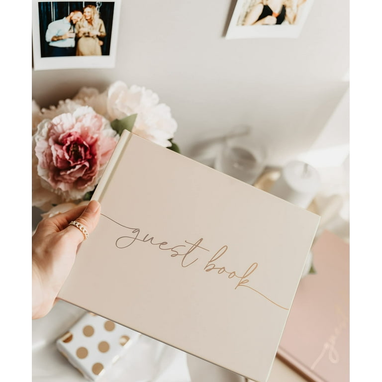 Wedding Guest Book GP27 - Elegant Guest Book Weddings Reception, Baby  Shower, Polaroid Guest Book for Wedding and Special Events - 100 Blank  Pages for