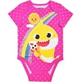 thumbnail image 6 of Baby Shark, Daddy Shark and Mommy Shark Girls 3 Pack Character Onesie, Newborn, 6 of 7