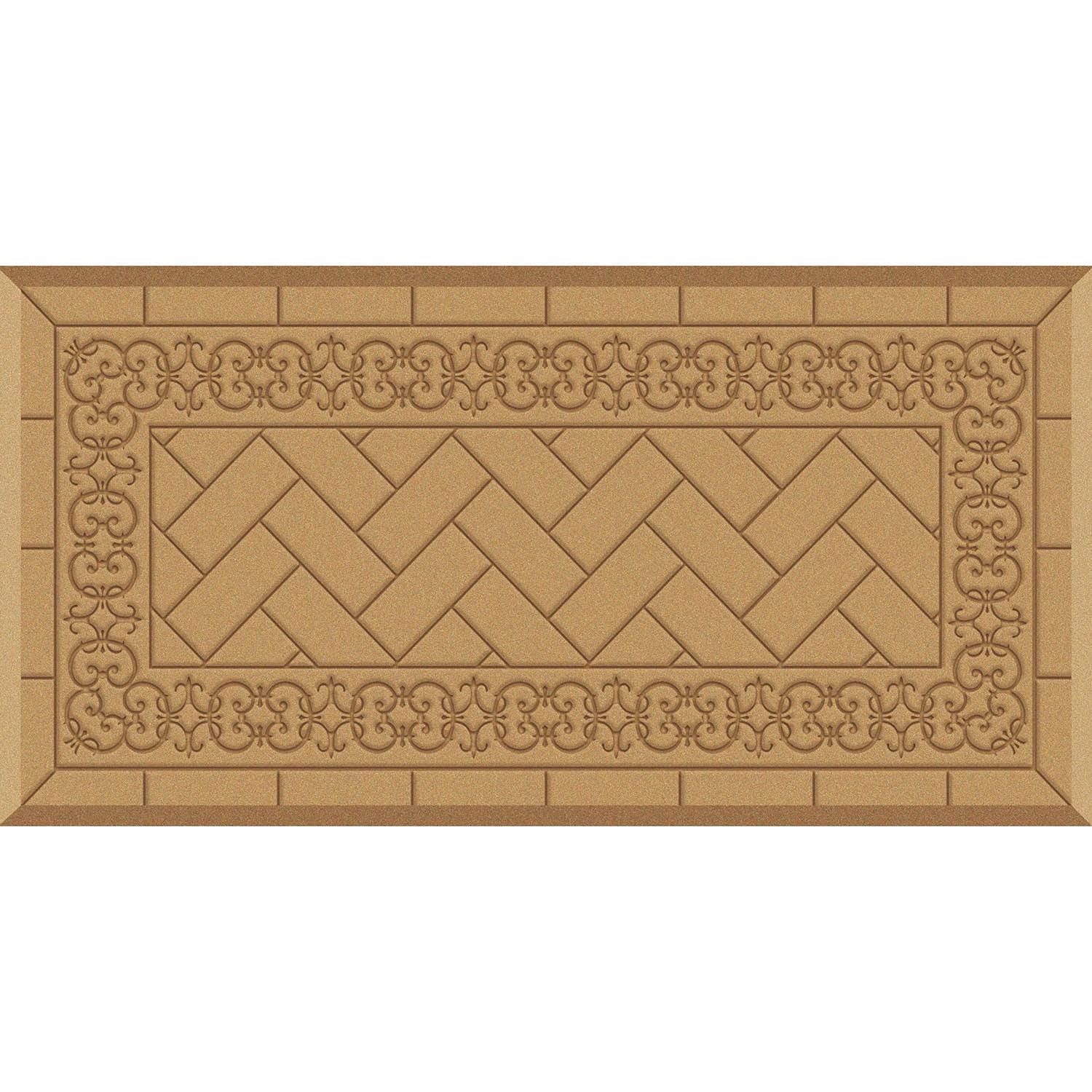 Apache Mills Comfortmate Backsplash Tan Kitchen Mat 20 X 39