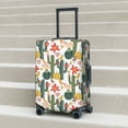 thumbnail image 2 of Lsque Summer Cactus With Blooming Printed Luggage Cover, Travel Luggage Protector,Scratch and Dirt Resistant, Fits 18-32 Inch Luggage - Medium, 2 of 9