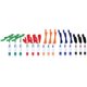 thumbnail image 3 of 15 Pcs Retractable Pens on Lanyard Neck Pens in a Rope Shuttle Pen 4 Color Ink Ballpoint Pen with Ch, 3 of 5