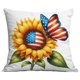 thumbnail image 2 of Sunflower Pillow Cover Without Core Independence Day Sofa Cushion Pillow Cover, 2 of 8
