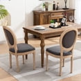thumbnail image 6 of French Dining Furniture | For Comfortable Dining | Solid Rubberwood and Linen Fabric | Stable for Different Users, 6 of 7