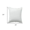 thumbnail image 3 of 20" X 20" White Cotton Zippered Down Pillow With Fringe, 3 of 10