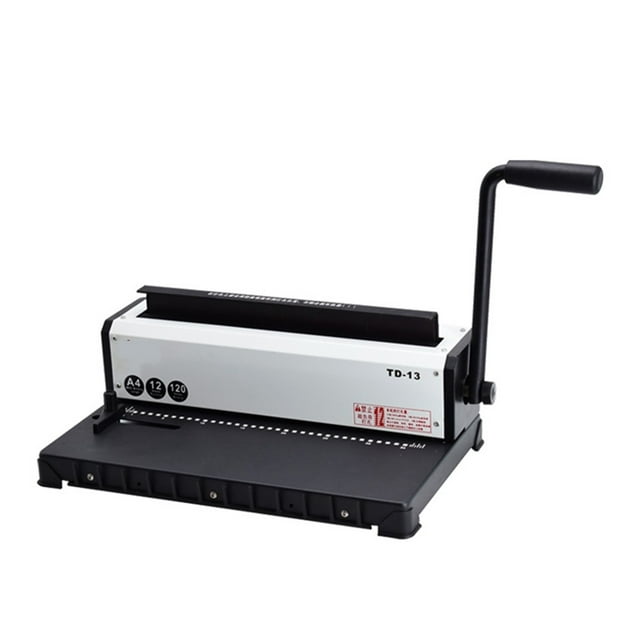 TD-13 Reliure à Poinçonnage à Double Fil 3 en 1 Format A4 pour Livres, Classeur Wire-O, pour Bureau, École, Entreprise