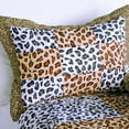 thumbnail image 2 of G&J Snow Leopard 3PC Leopard Print Quilt Set Full/Queen Size White Tan Color, 2 of 4