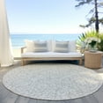 thumbnail image 6 of Addison Rugs Chantille Indoor/Outdoor Traditional Damask Beige Washable Round Rug, 8' x 8', 6 of 6