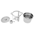 thumbnail image 6 of 11L/9.9Qt Soup Warmer Soup Chafer Station with Water Pan, 201 Stainless Steel Food Warmer Catering Supplies, Includes Fuel Holder, 6 of 7